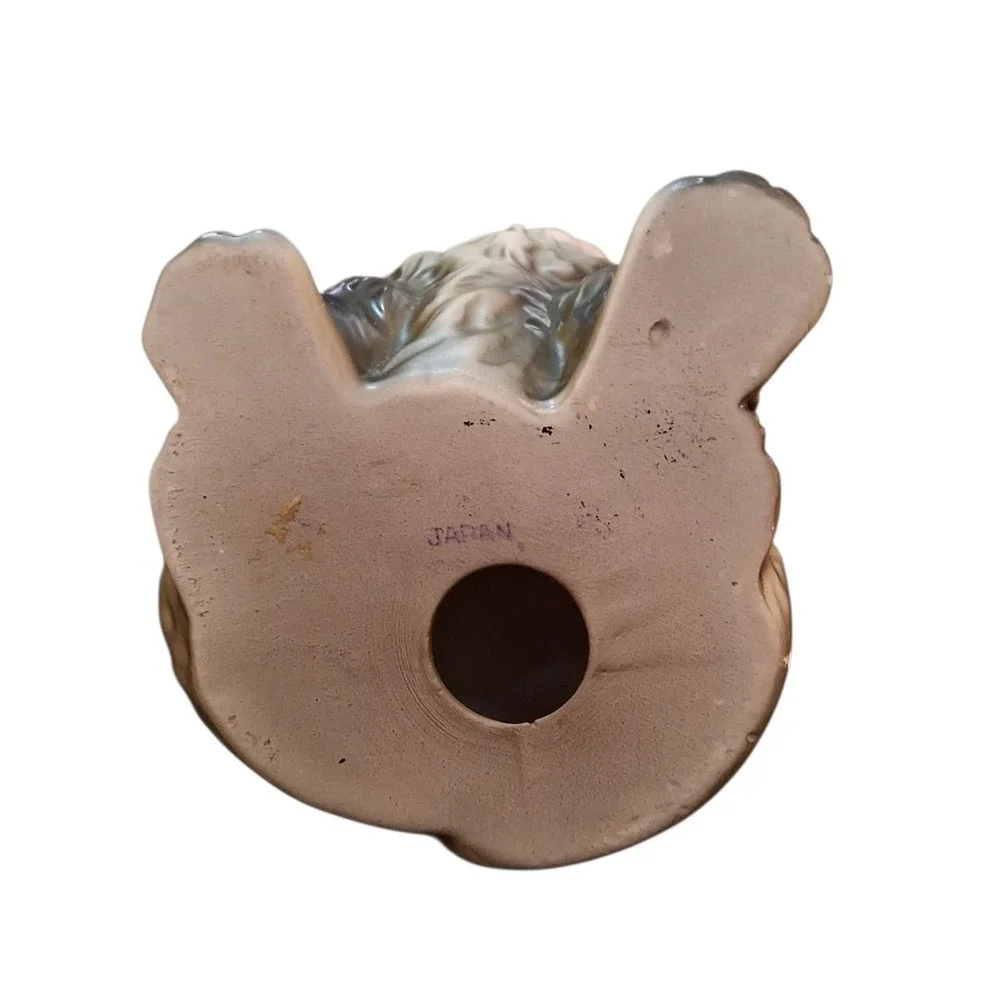 Vintage Persian Cat Kitten Gray White Green Eyes‎ Ceramic 7